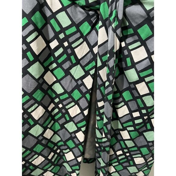 DIANE von FURSTENBERG "Zerlina" BLACK KNIT COLLAR & CUFF DETAIL WRAP DRESS,Sz 8 - Picture 4 of 10